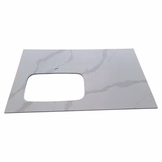 Werksgefertigte Arbeitsplatten aus weißem/schwarzem/grauem/gelbem/blauem Granit/Marmor/Quarzstein für Küche und Badezimmer/Laminat, Bar, Waschtisch, Inseltisch, Arbeitsplatten