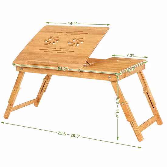 Eco Friendly Bamboo Top White Metal Corner Office Large Desk